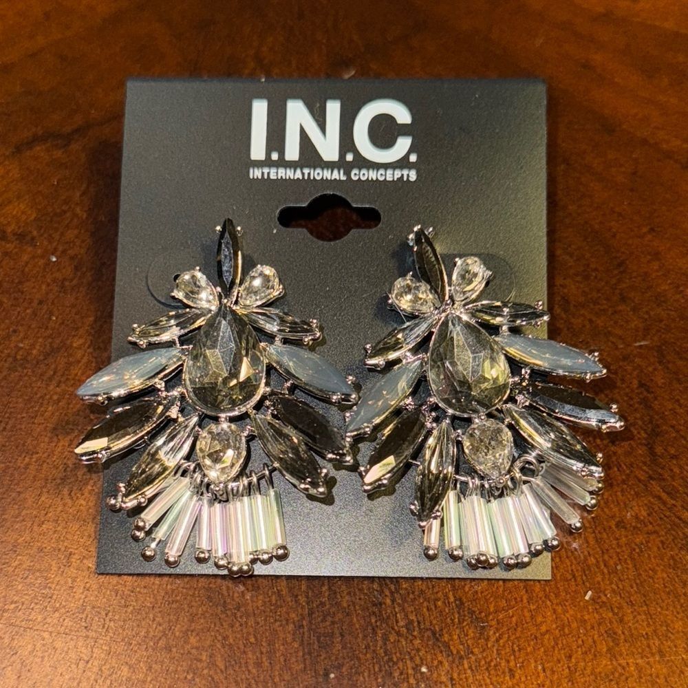 INC Statement Earrings with Crystal Accents
